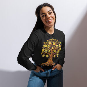 African Spirituality Ancestors Tree long-sleeve shirt - Unisex Dark Colors